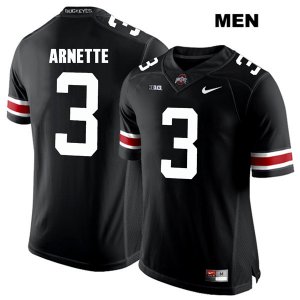 Men's NCAA Ohio State Buckeyes Damon Arnette #3 College Stitched Authentic Nike White Number Black Football Jersey SG20Z10DW